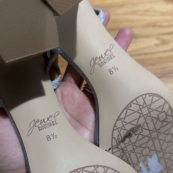 Badgley Mischka | Charlee Embellished Evening Sandals - Picture 6 of 6